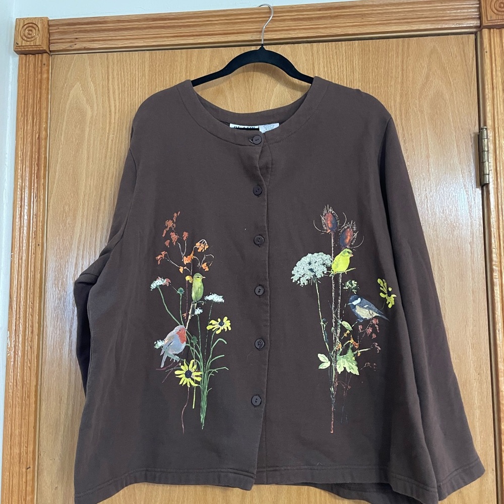 Blair Brown Button-Up Cardigan